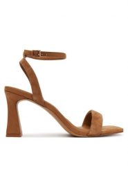 Aldo Sandały Austorai 14190559 Brązowy. Brązowe sandały damskie Aldo, bez wzorów, ze skóry, bez obcasa, na słupku. Za 379.99 zł.