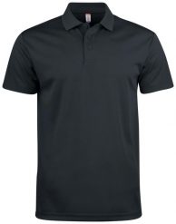 Clique Basic Active koszulka polo z poliestru – black. Czarne koszulki polo męskie CLIQUE, s, bez wzorów, bez ramiączek. Za 119.24 zł.