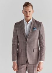 PAKO LORENTE – Różowa marynarka garniturowa P22SP-3G-019-W-S. Czerwone marynarki męskie Pako Lorente, bez wzorów, z wełny. Za 499.99 zł.