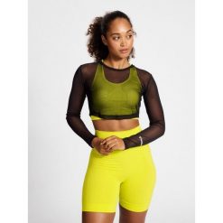 Damska koszulka z długim rękawem Hummel MT Fierce Mesh. Czarne bluzki damskie HUMMEL, bez wzorów, z meshu, bez kołnierzyka. Za 189.00 zł.