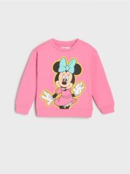 Bluza Minnie Mouse - begonia. Bluzy i bluzki niemowlęce Sinsay, bez wzorów, bez ramiączek, bez kaptura. Za 15.99 zł.