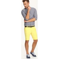 KOSZULA DŁUGI RĘKAW MĘSKA SLIM FIT. Koszule męskie TOP SECRET, m, bez wzorów, bez kołnierzyka, bez ramiączek. W wyprzedaży za 49.99 zł.