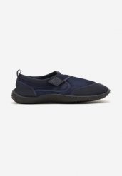Granatowe Wsuwane Płaskie Buty Sportowe Ozdobione Perforacją Rivanema. Niebieskie buty sportowe na co dzień męskie Born2be, bez zapięcia. Za 34.99 zł.