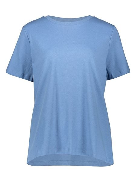 ONLY Carmakoma Koszulka w kolorze błękitnym rozmiar: M-46/48. Niebieskie bluzki damskie Only Carmakoma, m, bez wzorów, z bawełny, bez kołnierzyka. Za 62.03 zł.