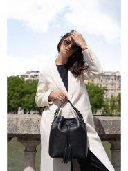 Maison héritage PARIS Skórzana torebka "Jila" w kolorze czarnym - 26 x 29 x 13 cm rozmiar: onesize. Czarne torebki klasyczne damskie maison héritage PARIS, bez wzorów, z materiału, bez dodatków. Za 347.99 zł.