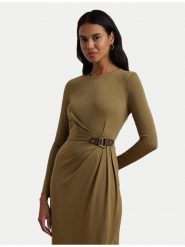 LAUREN RALPH LAUREN Sukienka codzienna 250951397002 Beżowy Slim Fit. Brązowe sukienki damskie Lauren Ralph Lauren, na co dzień, bez wzorów, z syntetyku, bez kołnierzyka, bez ramiączek, proste. Za 599.99 zł.