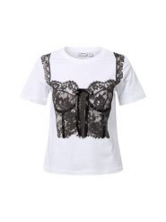 Noisy May Koszulka - NMMarla Kobiety Dżersej biały, XS. Białe t-shirty damskie Noisy may, xs, bez wzorów, z bawełny, bez kołnierzyka. Za 89.95 zł.