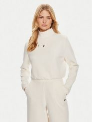 Guess Bluza Olympe V4YQ05 KCAY2 Kremowy Regular Fit. Białe bluzy bez kaptura damskie Guess, l, z syntetyku. Za 235.99 zł.