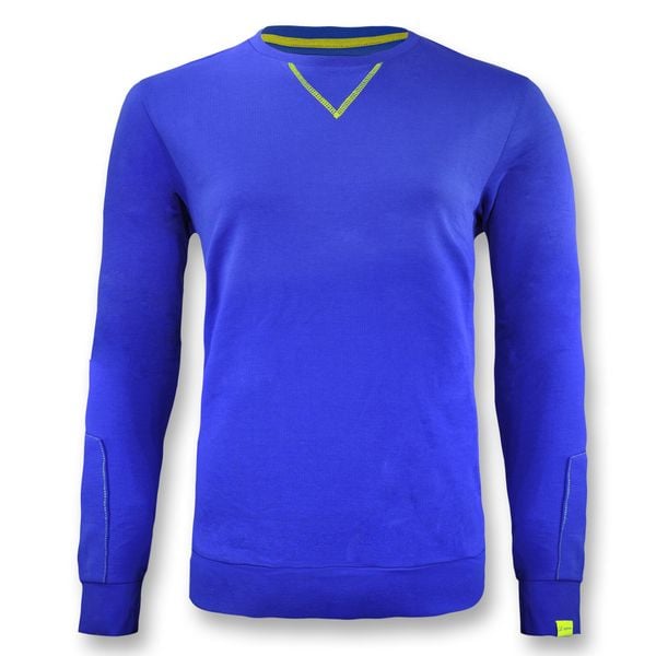 Bluza damska z bawełny NEBI jasnoniebieska. Niebieskie bluzy bez kaptura damskie Legea, z bawełny. Za 86.00 zł.