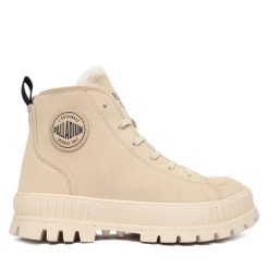 Trapery Palladium. Brązowe buty zimowe męskie Palladium, bez zapięcia. Za 579.99 zł.