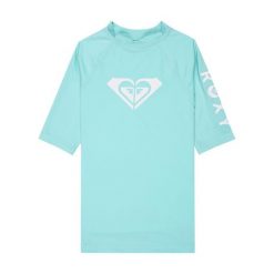 Koszulka rash vest z krótkim rękawem dla Dziewczynki WHOLE HEARTED. Niebieskie koszulki dziewczęce Roxy, bez wzorów, z elastanu, bez ramiączek. Za 119.99 zł.