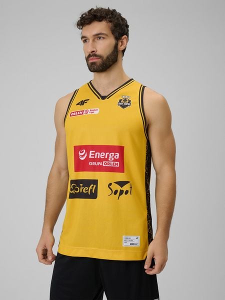 4F Koszulka meczowa replika domowa z sezonu 2025/26 męska 4F x Trefl Sopot - żółta XXL. Żółte t-shirty sportowe męskie 4f, m, z materiału, bez ramiączek. Za 219.99 zł.