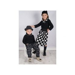 POCKY | BLUZKA CZARNA KLASYCZNA Z SZARĄ LAMOWKĄ. Czarne t-shirty chłopięce Meleksima, bez wzorów, z bawełny, bez ramiączek. Za 139.99 zł.
