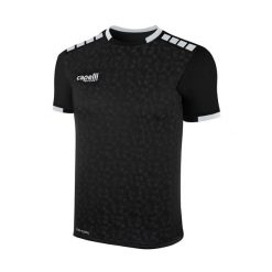 Koszulka piłkarska męska Capelli Cs III Block. Czarne t-shirty sportowe męskie CAPELLI SPORT, m, bez ramiączek, do piłki nożnej. Za 119.99 zł.