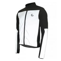 WOWOW - Santiago Kurtka Rowerowa Unisex Odblaskowa Wiatroszczelna. Białe kurtki damskie WOWOW, l, bez wzorów, z materiału, bez kaptura. Za 481.95 zł.