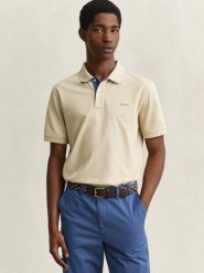 Gant koszulka polo Mężczyźni Bawełna brązowy, XL. Brązowe koszulki polo męskie Gant, m, bez wzorów, z bawełny, bez ramiączek. Za 349.95 zł.