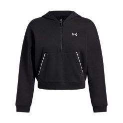 Bluza Under Armour Rival Fleece Piped HZ Hoodie. Czarne bluzy bez kaptura damskie Under Armour. Za 219.99 zł.