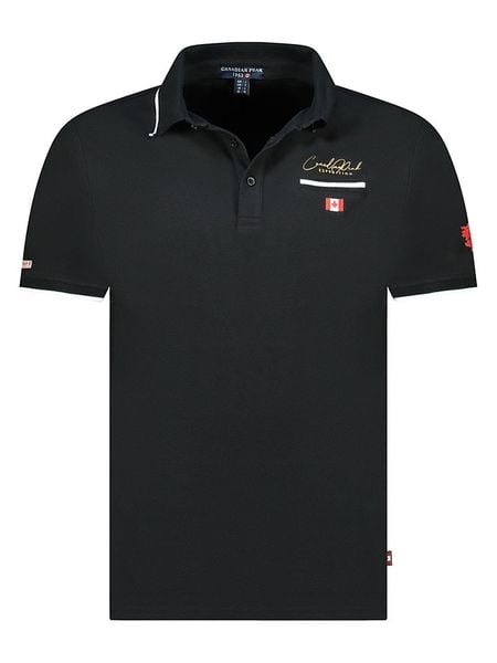 Canadian Peak Koszulka polo w kolorze czarnym rozmiar: XL. Czarne koszulki polo męskie Canadian Peak, xl, bez wzorów, z bawełny, bez ramiączek. Za 101.23 zł.