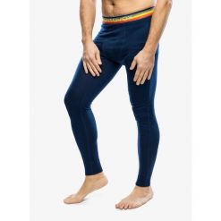 Legginsy termoaktywne męskie Ortovox 185 Rock N Wool Long Pants. Niebieskie bielizna termoaktywna męska ORTOVOX, m, bez wzorów. Za 365.99 zł.