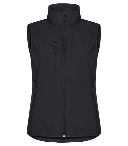 Clique Classic Softshell Vest Women – 3‑warstwowa softshell, zrównoważona –. Czarne kurtki softshell damskie CLIQUE, m, bez wzorów, z materiału. Za 232.21 zł.