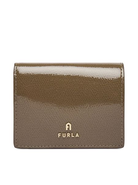 Furla Portfel Camelia WP00304 BX4758 4903S Beżowy ciemny. Brązowe portfele damskie Furla, bez wzorów, z lakierowanej skóry. Za 584.99 zł.