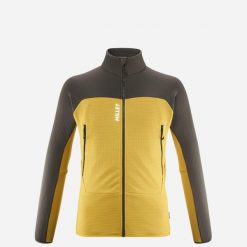 Kurtka polarowa męska MILLET M Fusion Grid Jkt Żółty. Żółte kurtki męskie Millet, l, bez wzorów, z polaru, bez kaptura. Za 439.99 zł.