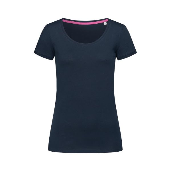 Koszulka Damska Megan Z Okrągłym Dekoltem. Niebieskie bluzki damskie Stedman, xl, bez wzorów, bez kołnierzyka. Za 47.99 zł.