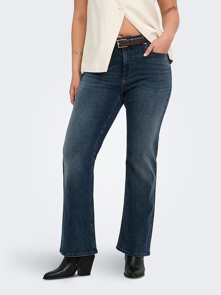 ONLY Carmakoma Dżinsy - Flared fit - w kolorze granatowym rozmiar: 54/L30. Niebieskie jeansy damskie Only Carmakoma. Za 184.95 zł.