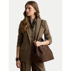 Torebka LAUREN RALPH LAUREN. Brązowe torebki klasyczne damskie Lauren Ralph Lauren, bez wzorów, bez dodatków. Za 2,399.00 zł.