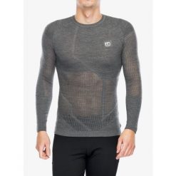 Bluza termiczna męska Ortovox Merino Thermovent LS. Szare bluzy bez kaptura męskie ORTOVOX, m. Za 491.04 zł.