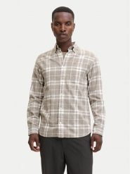 Jack & Jones Koszula Blubrook 12282354 Beżowy Regular Fit. Brązowe koszule męskie Jack & Jones, m, bez wzorów, z bawełny, bez kołnierzyka, bez ramiączek. Za 179.99 zł.