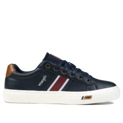 Buty męskie sportowe do chodzenia Wrangler LOGAN MEN LOW. Białe buty sportowe na co dzień męskie Wrangler, z materiału, bez zapięcia, trekkingowe. Za 179.00 zł.