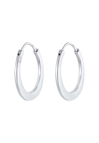 Elli PREMIUM Damskie kolczyki kreole Basic ze srebra próby 925 Sterling Silver Kolczyki 1 ct. Szare kolczyki damskie Elli PREMIUM, srebrne. Za 328.99 zł.