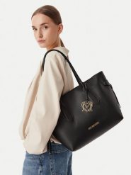 LOVE MOSCHINO Torebka JC4059PP1PLL0000 Czarny. Czarne torebki klasyczne damskie Love Moschino, bez wzorów, ze skóry, bez dodatków. Za 938.99 zł.