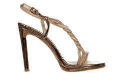 Sandały Bayla-187 589-1747 Rose 187060, Różowe złoto, Skóra ekologiczna - 39. Żółte sandały damskie Bayla, bez wzorów, z lakierowanej skóry, bez obcasa, na platformie. W wyprzedaży za 179.10 zł.