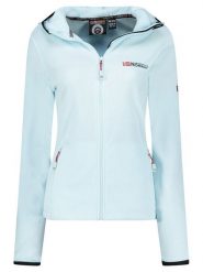 Geographical Norway Kurtka polarowa "Unicia" w kolorze błękitnym rozmiar: XXL. Niebieskie kurtki damskie Geographical Norway, xxl, bez wzorów, z polaru, bez kaptura. Za 96.60 zł.