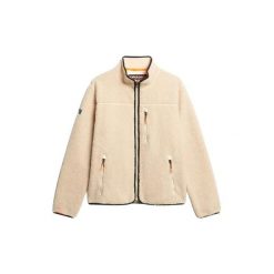 Polarowa bluza z pełnym zamkiem Superdry Outdoor. Brązowe bluzy bez kaptura męskie Superdry., xl, z materiału. Za 381.00 zł.