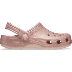 Kapcie CROCS CLASSIC GLITTER CLOG Rose. Czerwone kapcie damskie Crocs. Za 241.00 zł.