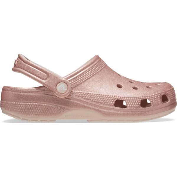 Kapcie CROCS CLASSIC GLITTER CLOG Rose. Czerwone kapcie damskie Crocs. Za 239.99 zł.