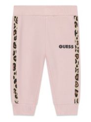Guess Spodnie dresowe K6BB03 K5886 Różowy jasny Regular Fit. Czerwone spodnie dziewczęce Guess, z bawełny. Za 134.99 zł.