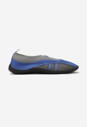 Niebiesko-Szare Buty Sportowe Kąpielowe do Wody Eferta. Niebieskie buty sportowe na co dzień męskie Born2be, bez zapięcia, żeglarskie. Za 29.99 zł.
