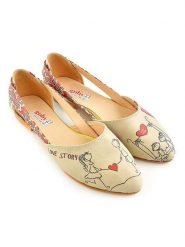 Goby Skórzane baleriny w kolorze beżowym rozmiar: 38. Brązowe baleriny damskie Goby, bez wzorów, bez obcasa. Za 195.06 zł.