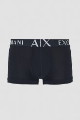 ARMANI EXCHANGE Granatowe bokserki. Niebieskie bokserki męskie Armani Exchange, bez wzorów. W wyprzedaży za 92.99 zł.