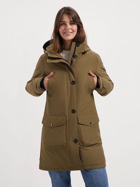 TRAVELIN' Parka "Ester" w kolorze brązowym rozmiar: 3XL. Brązowe parki damskie Travelin', xl, bez wzorów. Za 543.90 zł.