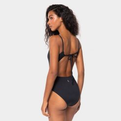Jednoczęściowy strój kąpielowy z wiązaniem Carpatree czarny. Czarne stroje jednoczęściowe damskie Carpatree, l, bez wzorów. Za 179.99 zł.