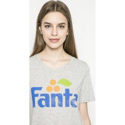 Only - Top Fanta. Szare topy damskie Only, l, bez wzorów, z bawełny, bez kołnierzyka. W wyprzedaży za 34.90 zł.