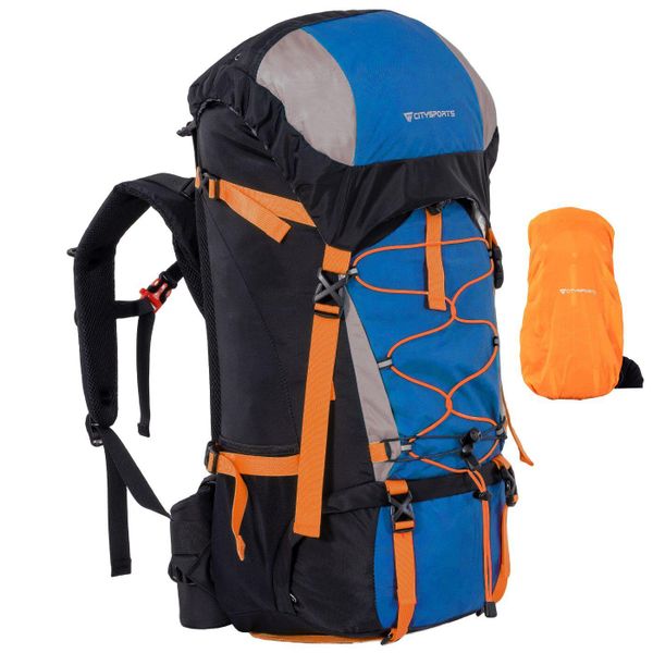 Plecak turystyczny CITYSPORTS BP1 60L, regulowany system nośny. Niebieskie obuwie trekkingowe damskie CITYSPORTS. Za 499.00 zł.