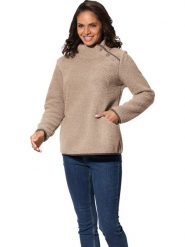 WITT WEIDEN Bluza polarowa w kolorze beżowym rozmiar: 36. Brązowe bluzy bez kaptura damskie WITT WEIDEN, z polaru. Za 39.99 zł.