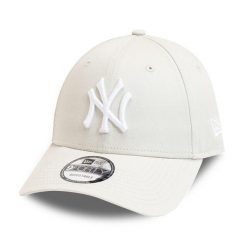 Czapka z daszkiem New Era MLB New York Yankees. Białe czapki męskie New Era, bez wzorów, z materiału, sportowe. Za 124.85 zł.