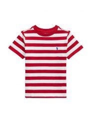 Polo Ralph Lauren T-Shirt 322A95726001 Czerwony Regular Fit. Czerwone t-shirty chłopięce Polo Ralph Lauren, bez wzorów, z bawełny, bez ramiączek. Za 219.99 zł.